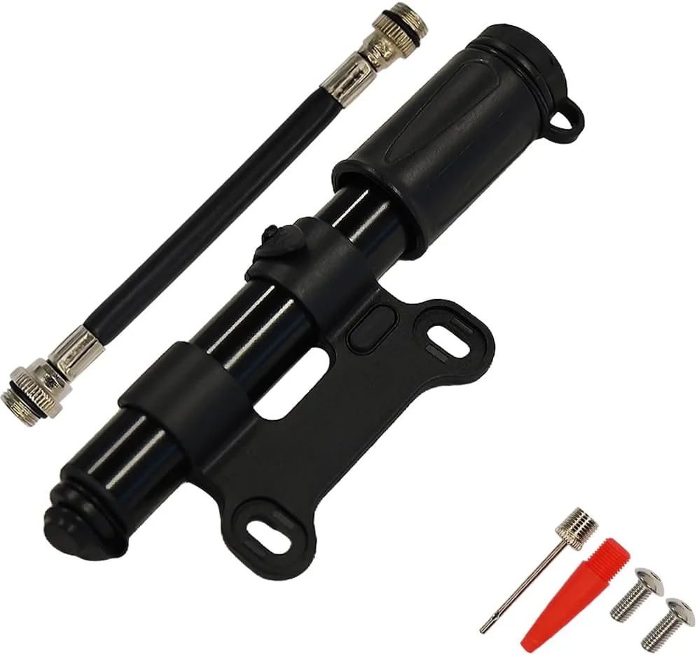 پمپ باد قابل حمل آلیاژ آلومینیوم Armo© برای دوچرخه، تایر و توپ