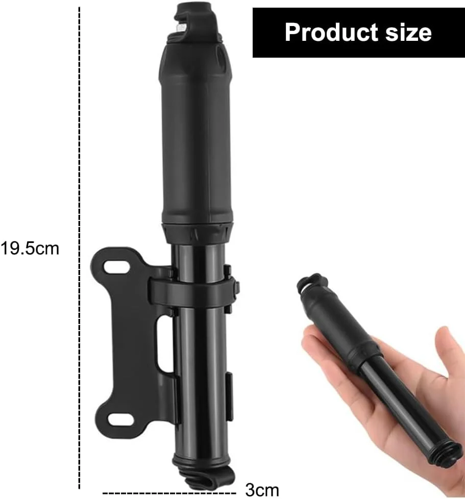 تلمبه مینی دوچرخه، تلمبه هوای آلومینیومی برای دوچرخه، مناسب برای تمام والف ها، تلمبه کوچک دوچرخه، باد کردن سریع قابل حمل، تلمبه مینی دوچرخه برای دوچرخه جاده، دوچرخه کوهستان، ورزش