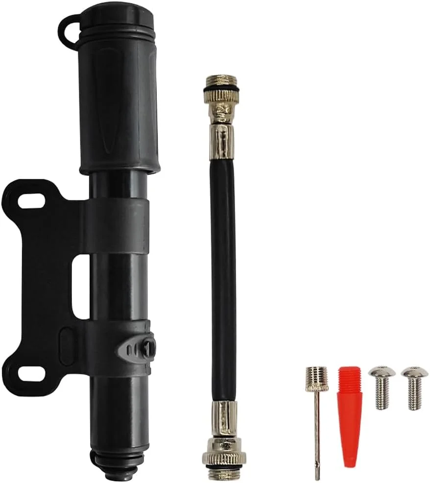 پمپ باد قابل حمل آلیاژ آلومینیوم Armo© برای دوچرخه، تایر و توپ پمپ باد قابل حمل آلیاژ آلومینیوم Armo© برای دوچرخه، تایر و توپ