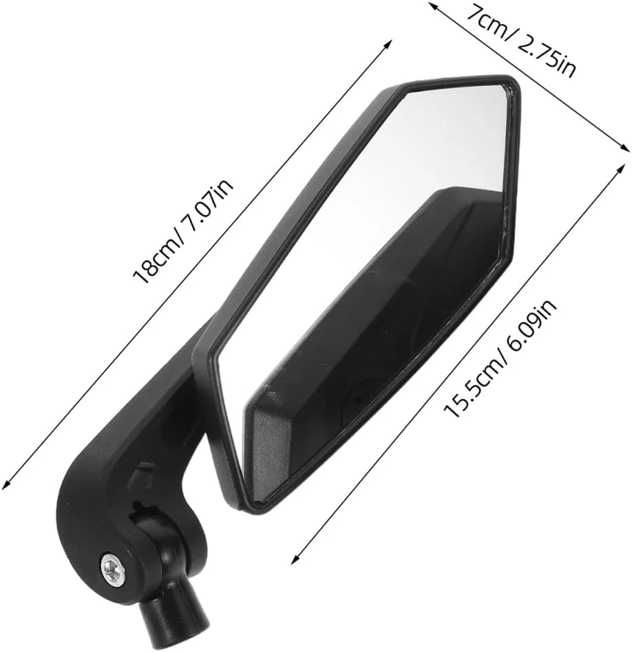 آینه سه چرخه ULTECHNOVO، نصب آسان، ساختار محکم، دید گسترده، آینه عقب برای دوچرخه، موتور سیکلت، دوچرخه برقی