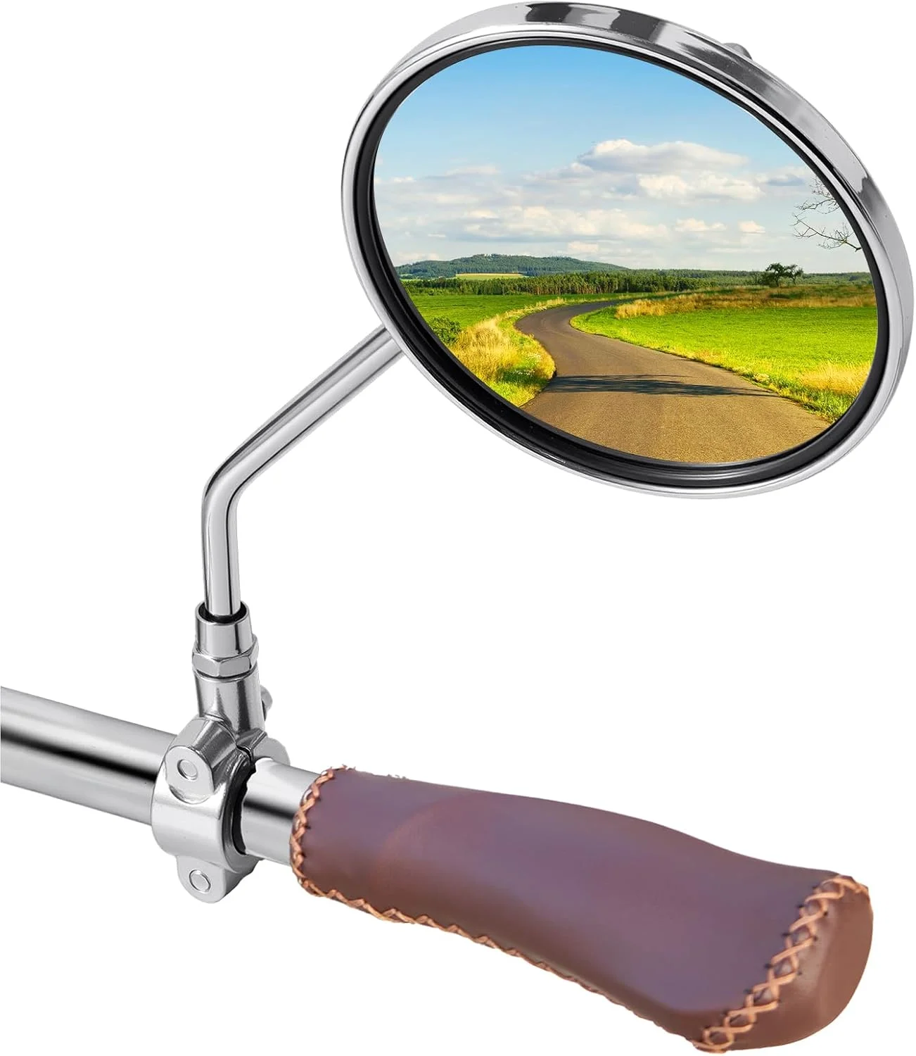آینه دوچرخه کلاسیک - یک جفت آینه دید عقب فلزی دوچرخه برای فرمان، دوچرخه های کروز، آینه های جانبی دوچرخه برقی، قاب فولادی گالوانیزه برای لوازم جانبی دوچرخه های قدیمی