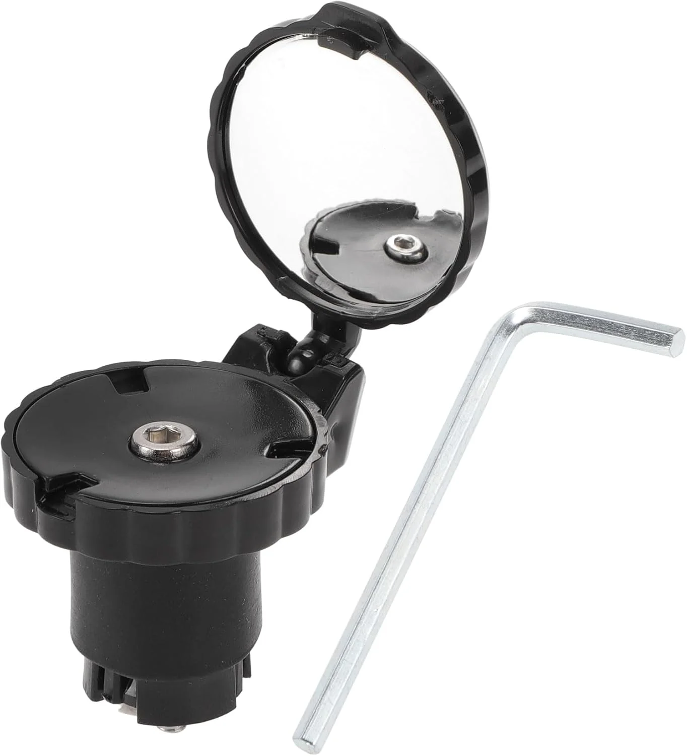 آینه عقب دوچرخه 4.4x4 سانتی متر قابل تنظیم | آینه دوچرخه فرمان جلو مشکی با لوازم جانبی نصب برای دوچرخه کوهستانی و جاده ای 1 عدد