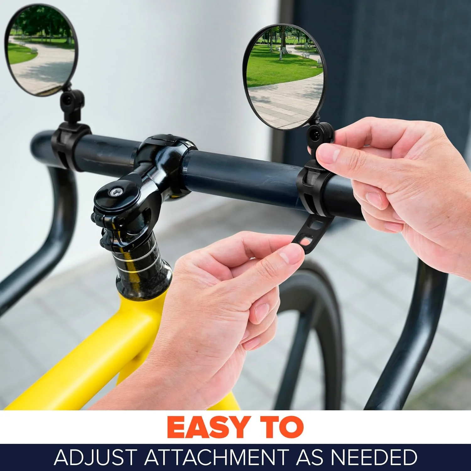 آینه دوچرخه نصب روی فرمان، آینه عقب دوچرخه، آینه های دوچرخه برای فرمان، آینه اسکوتر برای فرمان، آینه های جانبی دوچرخه، 2 عدد