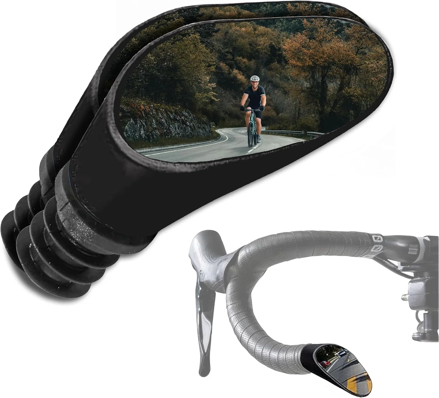 آینه دوچرخه کورسی Sprintech Road Drop Bar - آینه ایمنی دوچرخه - جفتی (مشکی)