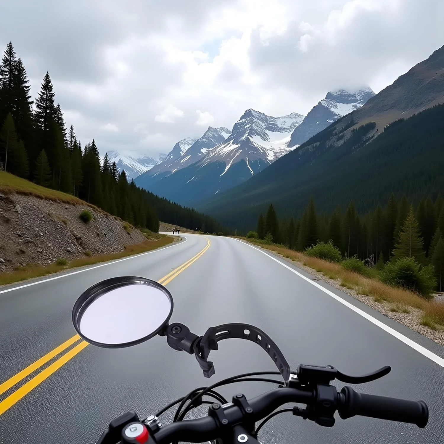آینه دوچرخه مشکی با قابلیت چرخش 360 درجه، آینه های دید عقب فرمان دوچرخه ضد ضربه با زاویه دید عریض، آینه ایمنی محدب اکریلیک، لوازم جانبی آینه دوچرخه برای اکثر دوچرخه های کوهستانی و جاده ای