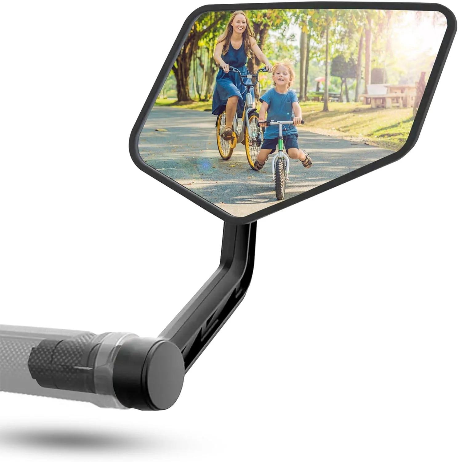 آینه دید عقب REEZER - آینه دوچرخه برقی - آینه اسکوتر برقی - هدیه ای ایده آل - سازگار با تمام مدل ها - بازتابنده - قابل تنظیم 360 درجه راست