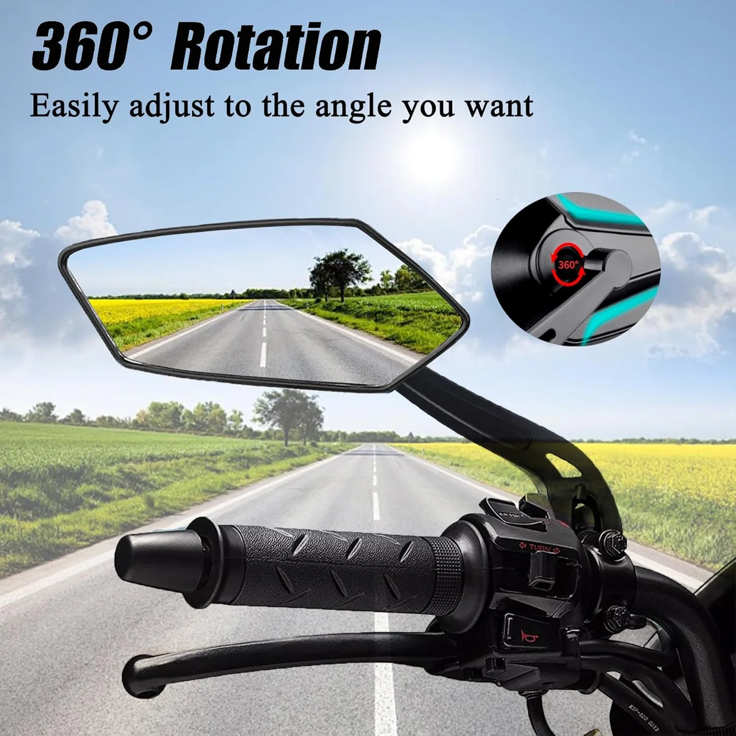 آینه دوچرخه برای دوچرخه کوهستان و جاده