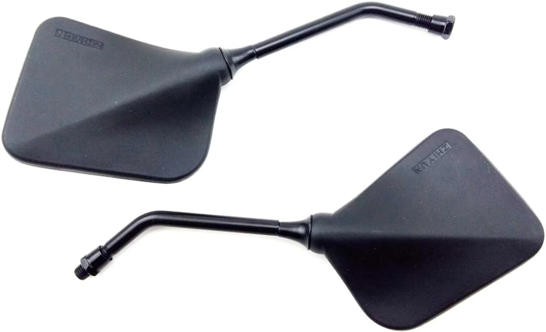 آینه موتور سیکلت 10 میلی متری مربعی مشکی، مناسب برای موتورهای تورینگ، موتورهای اسپرت، کافه ریسرها و اسکوترهای برقی آینه موتور سیکلت 10 میلی متری مربعی مشکی، مناسب برای موتورهای تورینگ، موتورهای اسپرت، کافه ریسرها و اسکوترهای برقی