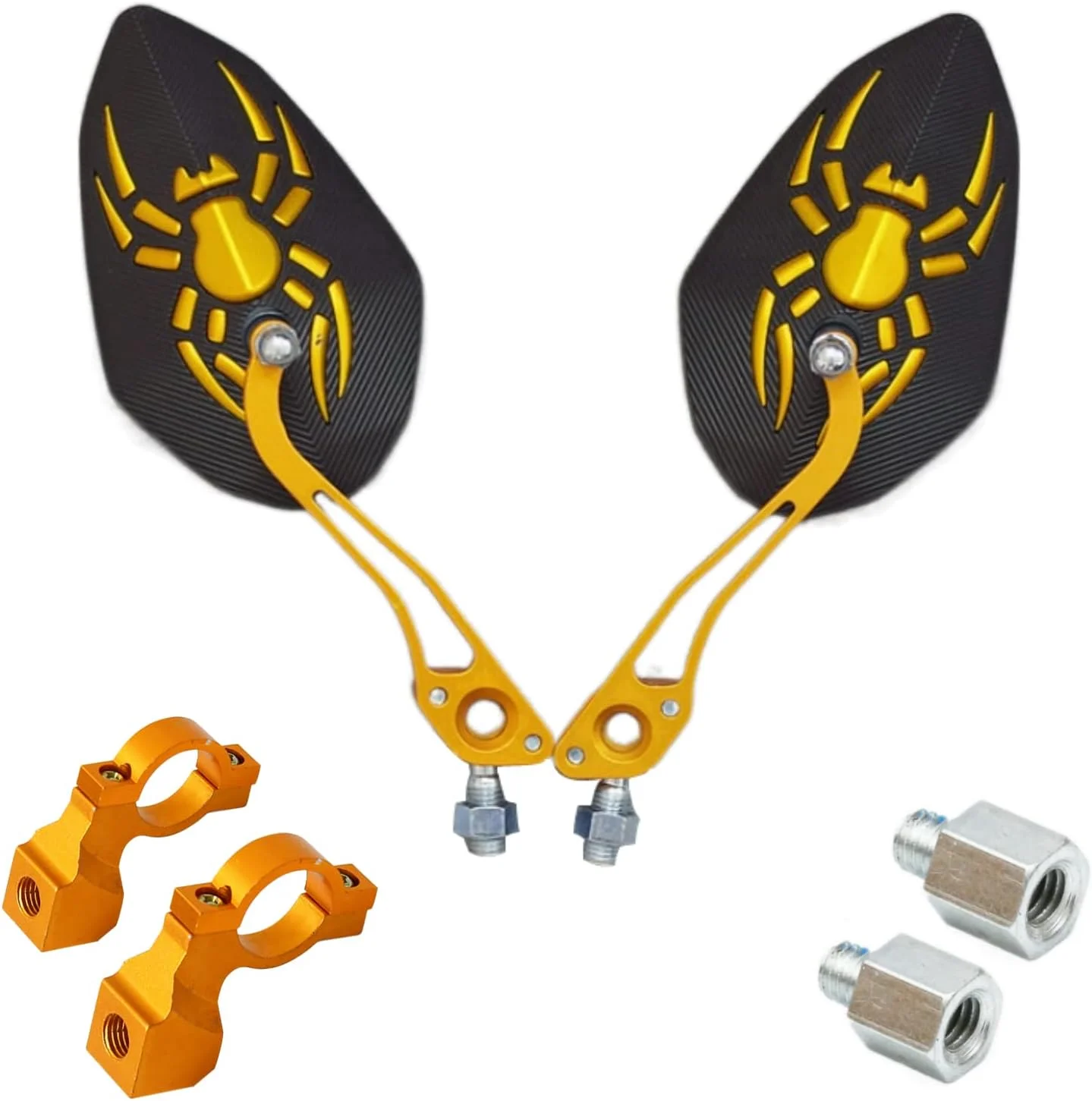 آینه های دید عقب فرمان ناکازاوا برای دوچرخه کوهستانی و جاده، 2 عدد آینه دید عقب دوچرخه با آینه زاویه باز، فرمان قابل تنظیم و چرخش برای دوچرخه کوهستانی، آینه عقب دوچرخه