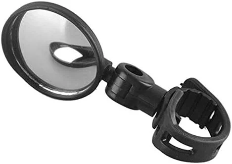 آینه عقب دوچرخه با قابلیت چرخش 360 درجه، زاویه دید گسترده و محدب، آینه جانبی ایمن برای دوچرخه سواری - مشکی