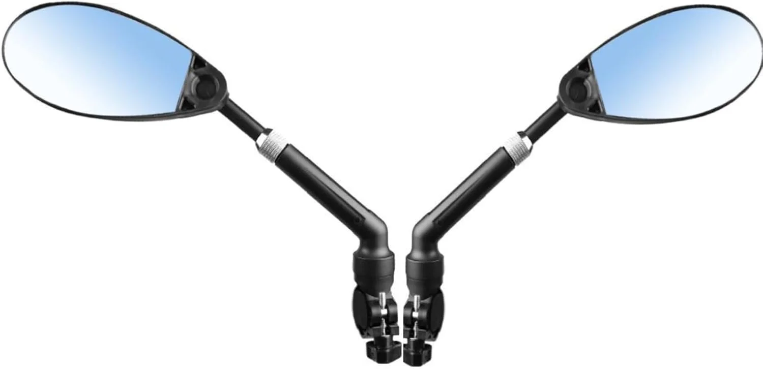 آینه های دوچرخه برای فرمان، چرخش 360 درجه، آینه های دید عقب دوچرخه، نصب آینه دوچرخه روی فرمان برای دوچرخه های برقی، دوچرخه های کوهستانی و جاده ای با قابلیت تنظیم ارتفاع