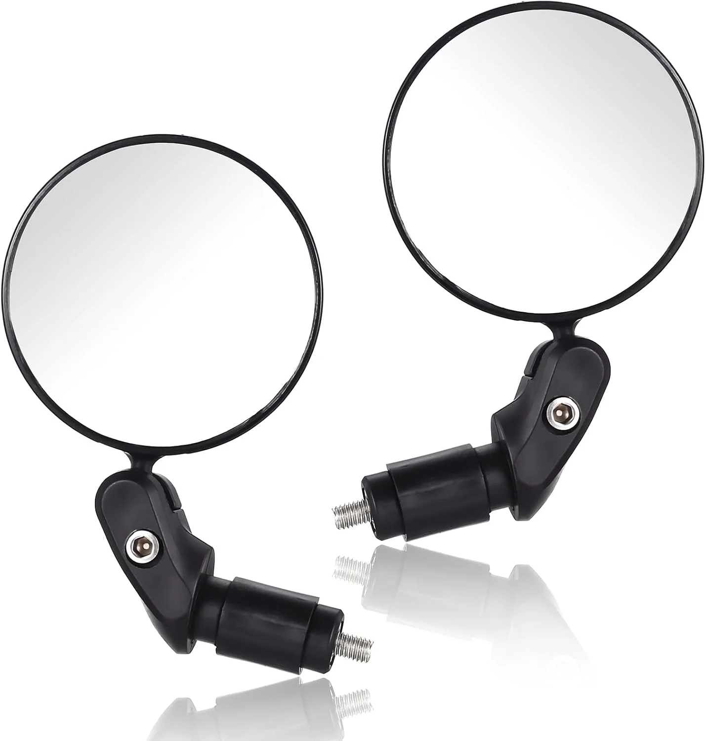 دو عدد آینه دوچرخه، آینه های دید عقب دوچرخه با قابلیت تنظیم 360 درجه، آینه های فرمان برای فرمان دوچرخه، 22 – 17.4 میلی متر مناسب برای دوچرخه کوهستان، جاده، برقی