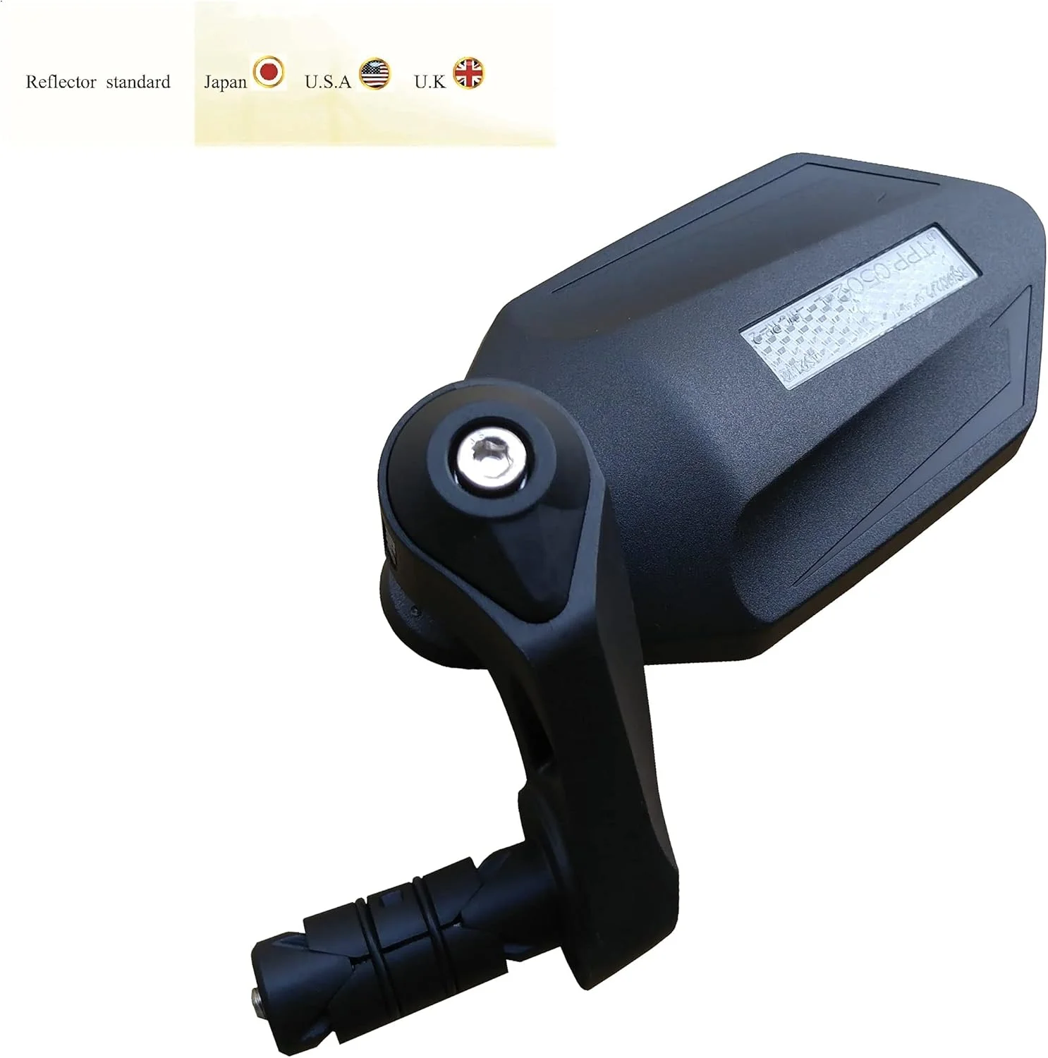 آینه جدید دوچرخه می چو، لنز شیشه ای درجه خودرو کریستال UHD، آینه های عقب ایمن و مقاوم در برابر خش، (سمت چپ نقره ای) ME-022LS