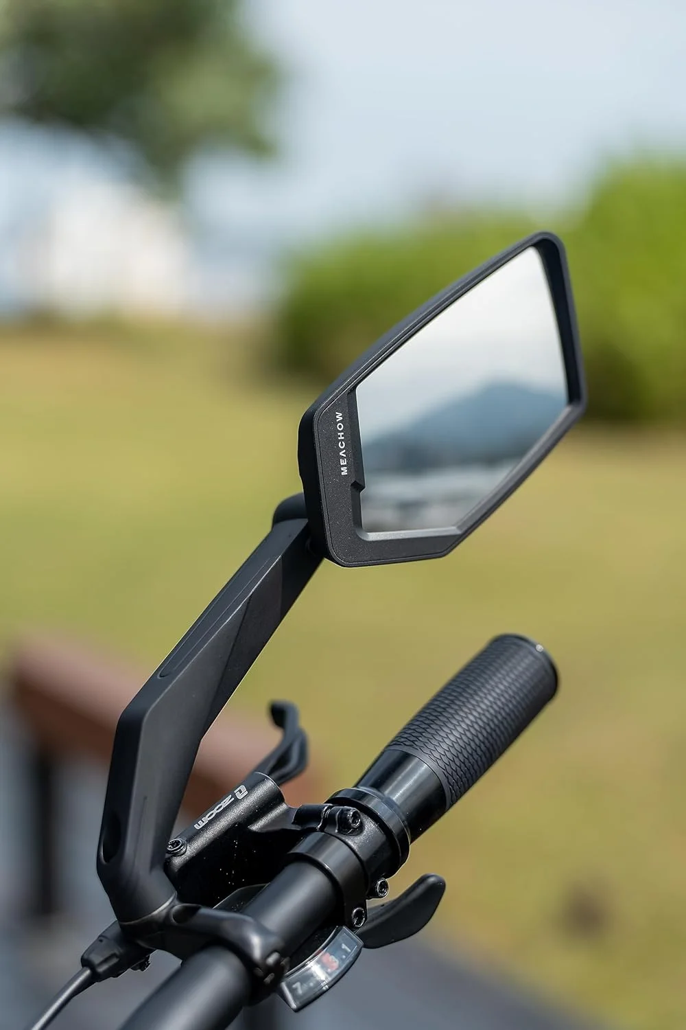 آینه فرمان دوچرخه جدید MEACHOW 2024، لنز شیشه ای مقاوم در برابر خش، Ultra-HD، آینه دوچرخه برقی، آینه دوچرخه (سمت راست آبی) ME-015RB