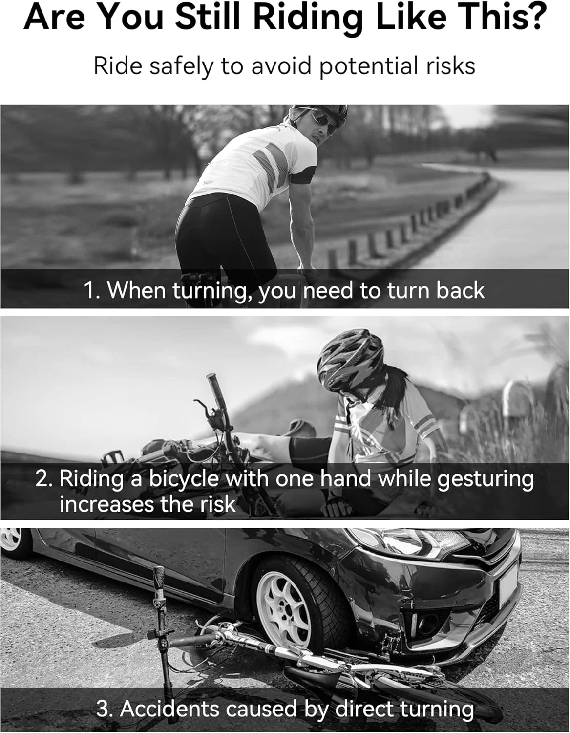 آینه بغل دوچرخه MAGICYCLE، یک جفت آینه دید عقب فرمان/دوچرخه برقی، آینه های دوچرخه قابل تنظیم 360 درجه، شیشه HD با زاویه دید عریض ایمن