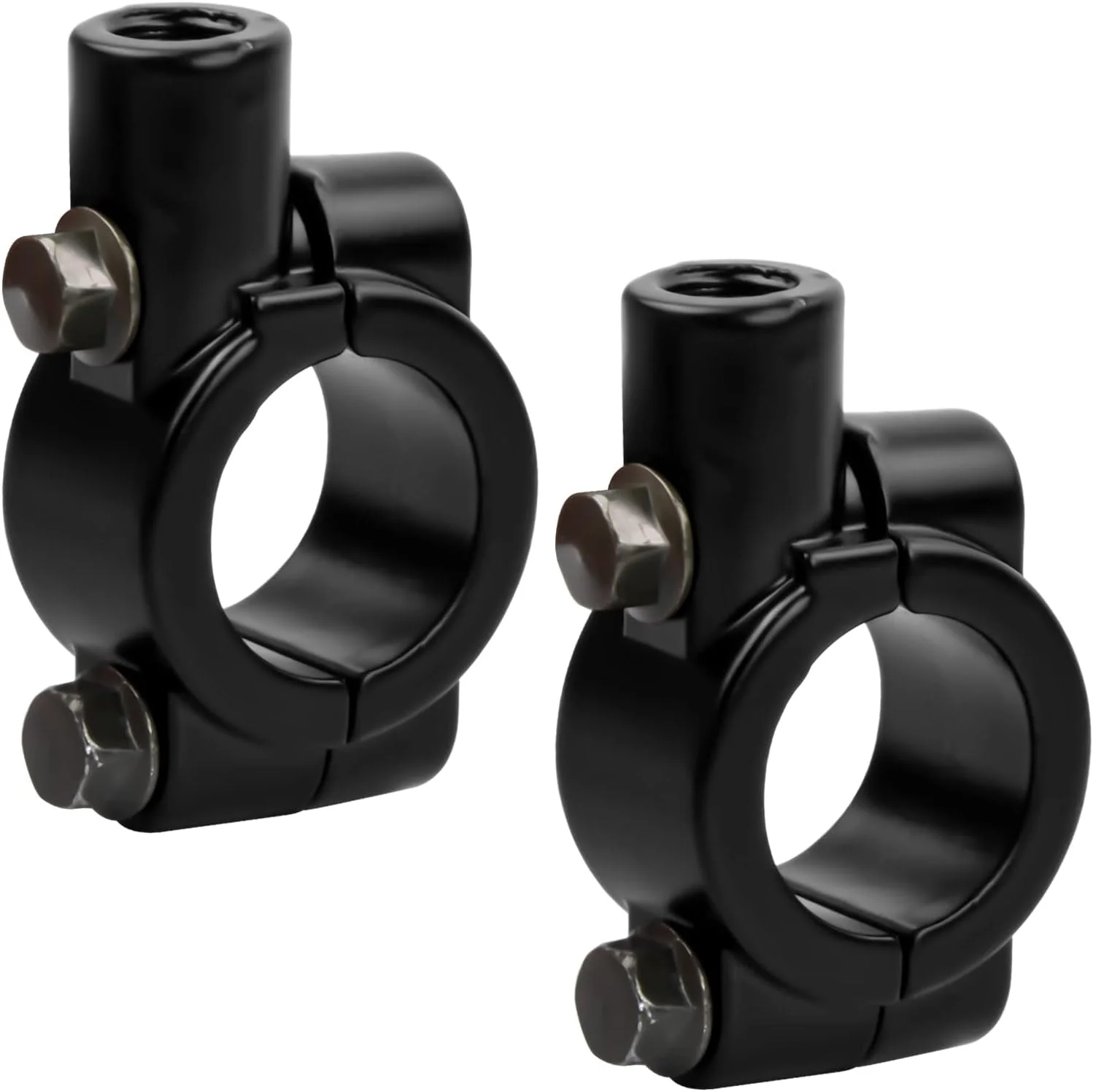 دو عدد بست آینه دید عقب موتور سیکلت، بست فرمان 22 میلی متر، آداپتور نصب پشتیبانی آینه دید عقب موتور سیکلت 10 میلی متر، بست آینه فرمان جهانی برای موتور سیکلت ATV