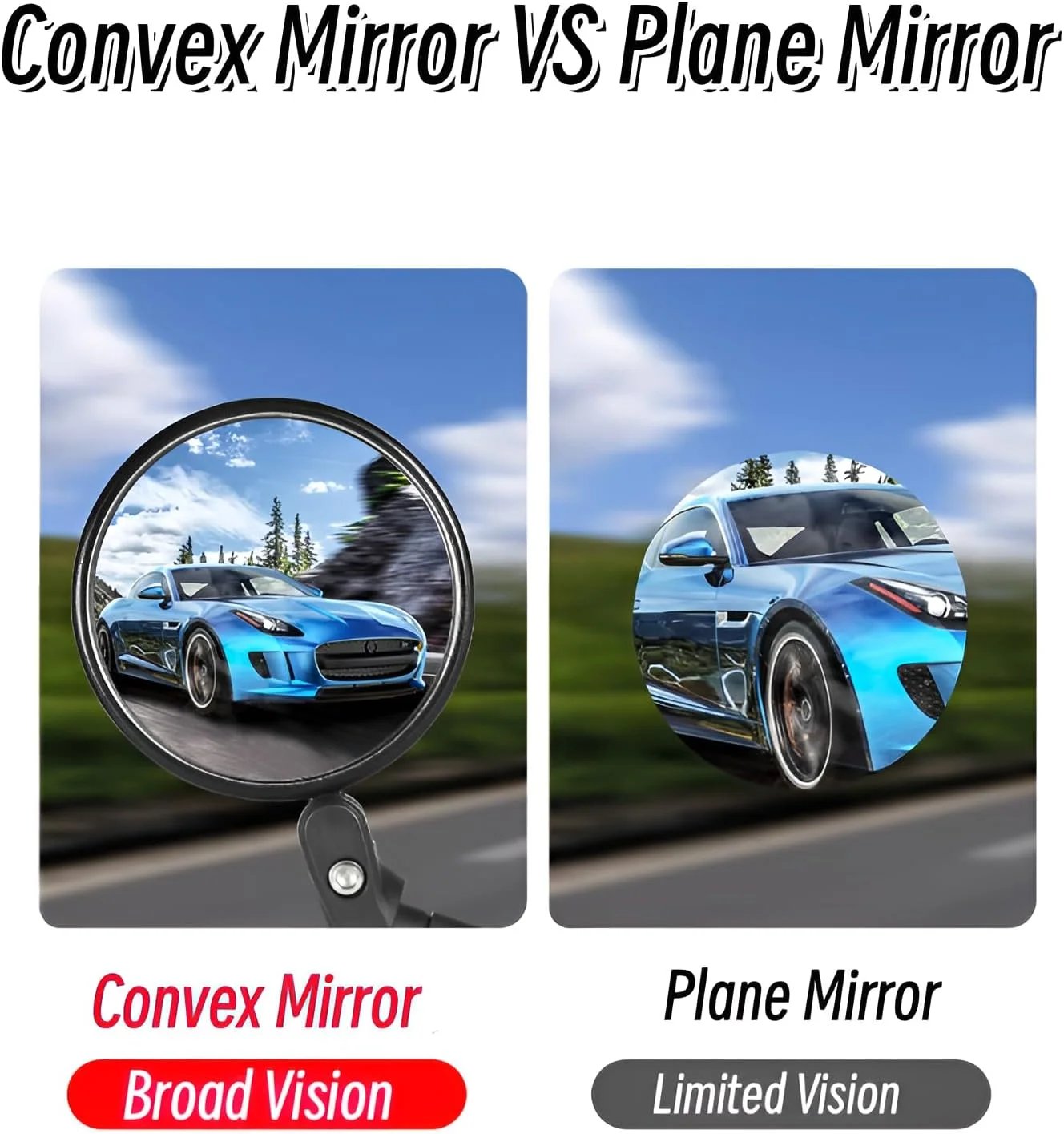 آینه دوچرخه، کوچک، بسته 2 عددی، HD 360 درجه قابل چرخش و تاشو، آینه عقب دوچرخه برای فرمان 17.4-22 میلی متر، آینه دوچرخه چپ برای دوچرخه برقی، دوچرخه کوهستانی، دوچرخه جاده