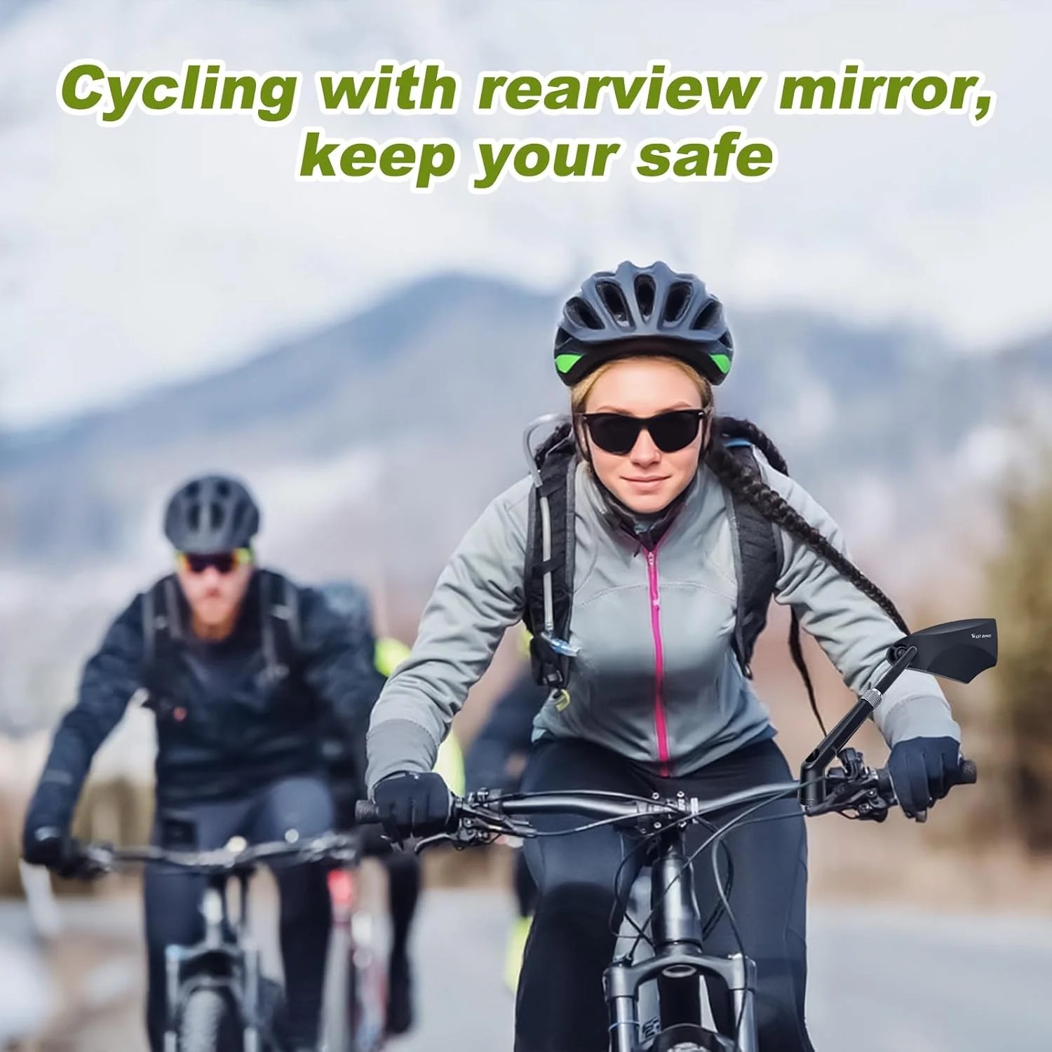 آینه دوچرخه LINGHUANG برای دوچرخه برقی سمت چپ، با سطح آینه بزرگ، آینه دید عقب تاشو دوچرخه برای فرمان 20-23 میلی متر، آینه دوچرخه چرخان 360 درجه سمت چپ برای دوچرخه برقی، اسکوتر برقی جاده