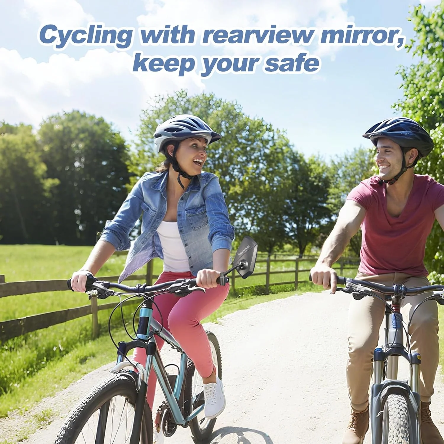 آینه دوچرخه LINGHUANG با سطح آینه بسیار بزرگ، آینه دید عقب تاشو دوچرخه، آینه دوچرخه با قابلیت چرخش 360 درجه مناسب برای دوچرخه برقی، اسکوتر برقی، دوچرخه جاده و دوچرخه کوهستان