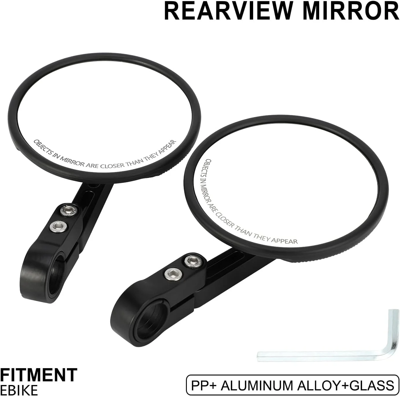 آینه های دید عقب دوچرخه برقی CNC قابل تنظیم برای فرمان های 22-25.4 میلی متری با پیچ M8 سازگار با دوچرخه های برقی Ridstar Q20 Super 73 S1 S2 ZX Z R Adventure Macfox X1S X X2