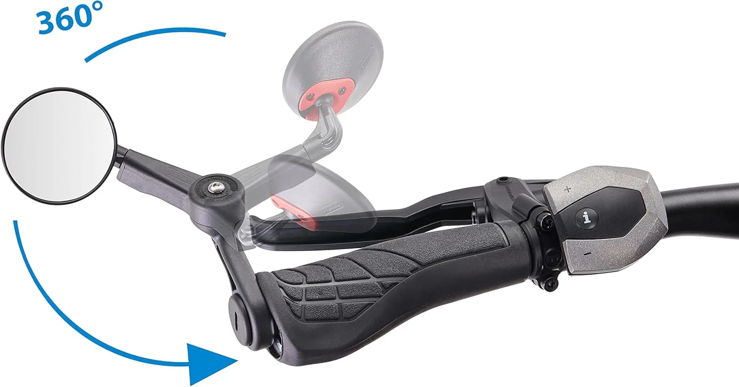 آینه تاشو کوچک دوچرخه کرامپه مدل KF Mini Type B | قابل نصب در سمت چپ و راست | برای انواع دوچرخه