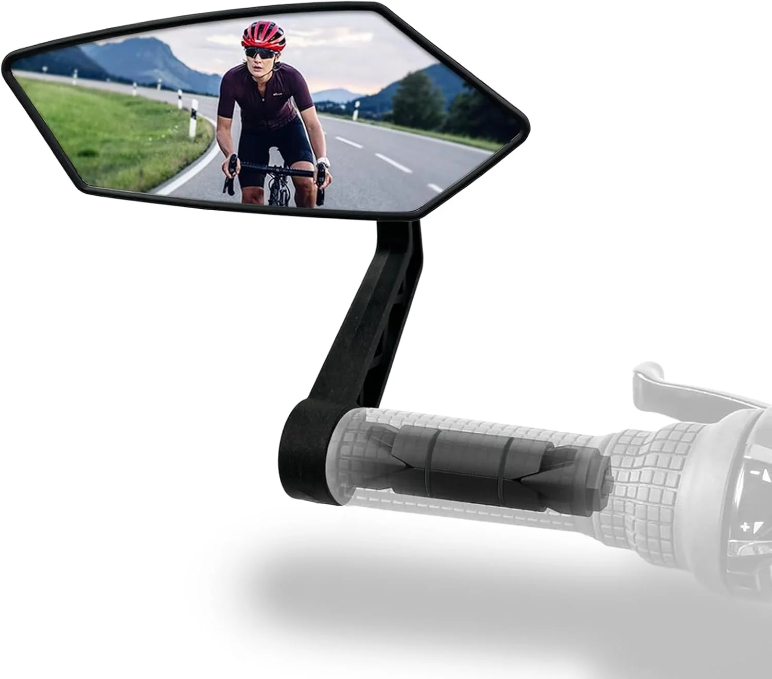 آینه دوچرخه، آینه‌های دوچرخه‌ شیشه‌ای HD برای نصب روی فرمان، آینه دید عقب دوچرخه قابل تنظیم، آینه فرمان مقاوم در برابر خراش برای دوچرخه برقی، آینه دید عقب دوچرخه سمت چپ (0.55-0.78")