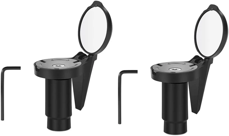 2 عدد آینه دید عقب مسدود کننده فرمان دوچرخه، بازتابنده محدب مسدود کننده فرمان جاده، تجهیزات دوچرخه کوهستان