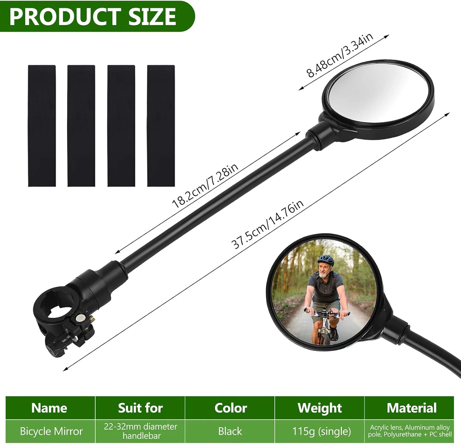 آینه دوچرخه 2 عددی، آینه های دوچرخه برای فرمان 22-32 میلی متر، آینه های دید عقب با زاویه باز 360 درجه قابل چرخش، آینه های محدب بال دوچرخه، آینه های دید عقب فرمان دوچرخه برای اسکوتر برقی دوچرخه جاده آینه دوچرخه 2 عددی، آینه های دوچرخه برای فرمان 22-32 میلی متر، آینه های دید عقب با زاویه باز 360 درجه قابل چرخش، آینه های محدب بال دوچرخه، آینه های دید عقب فرمان دوچرخه برای اسکوتر برقی دوچرخه جاده