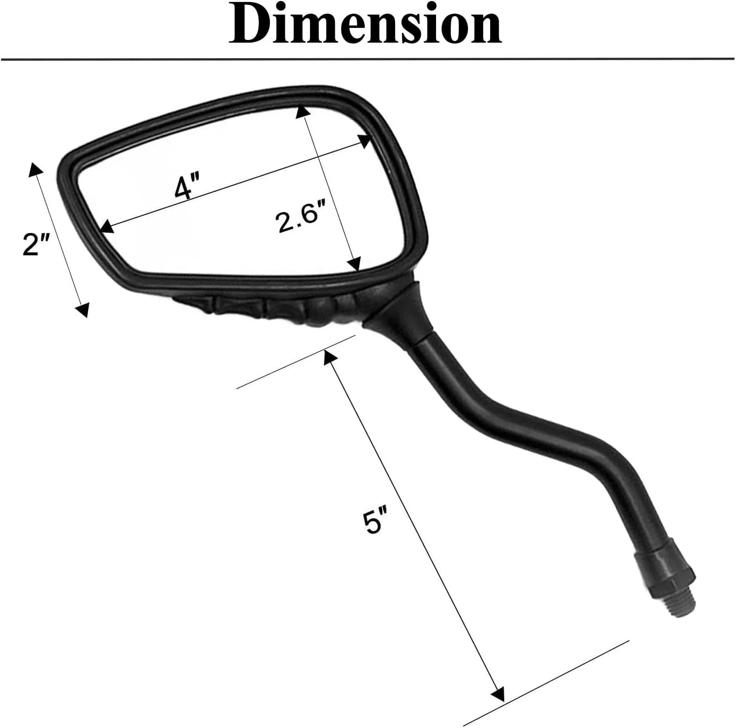 آینه دوچرخه طرح دست اسکلتی Heart Horse، آینه بغل با پایه نگهدارنده 10 میلی متری برای اسکوتر، موتور سیکلت و دوچرخه (قرمز)