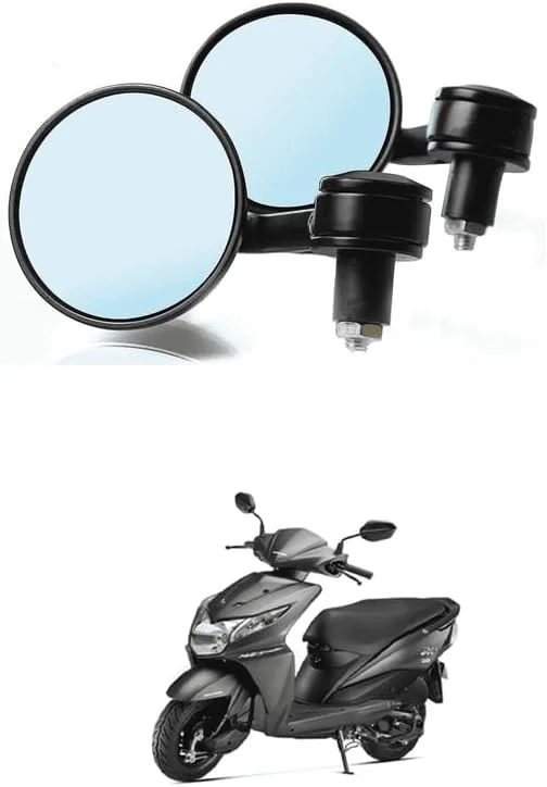 آینه دوچرخه مشکی 7/8 اینچی، آینه دید عقب فرمان با زاویه دید گسترده 360 درجه قابل تنظیم برای دوچرخه های کوهستانی