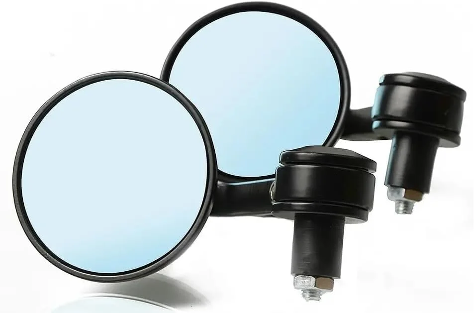 آینه دوچرخه مشکی 7/8 اینچی، آینه دید عقب فرمان با زاویه دید گسترده 360 درجه قابل تنظیم برای دوچرخه های کوهستانی