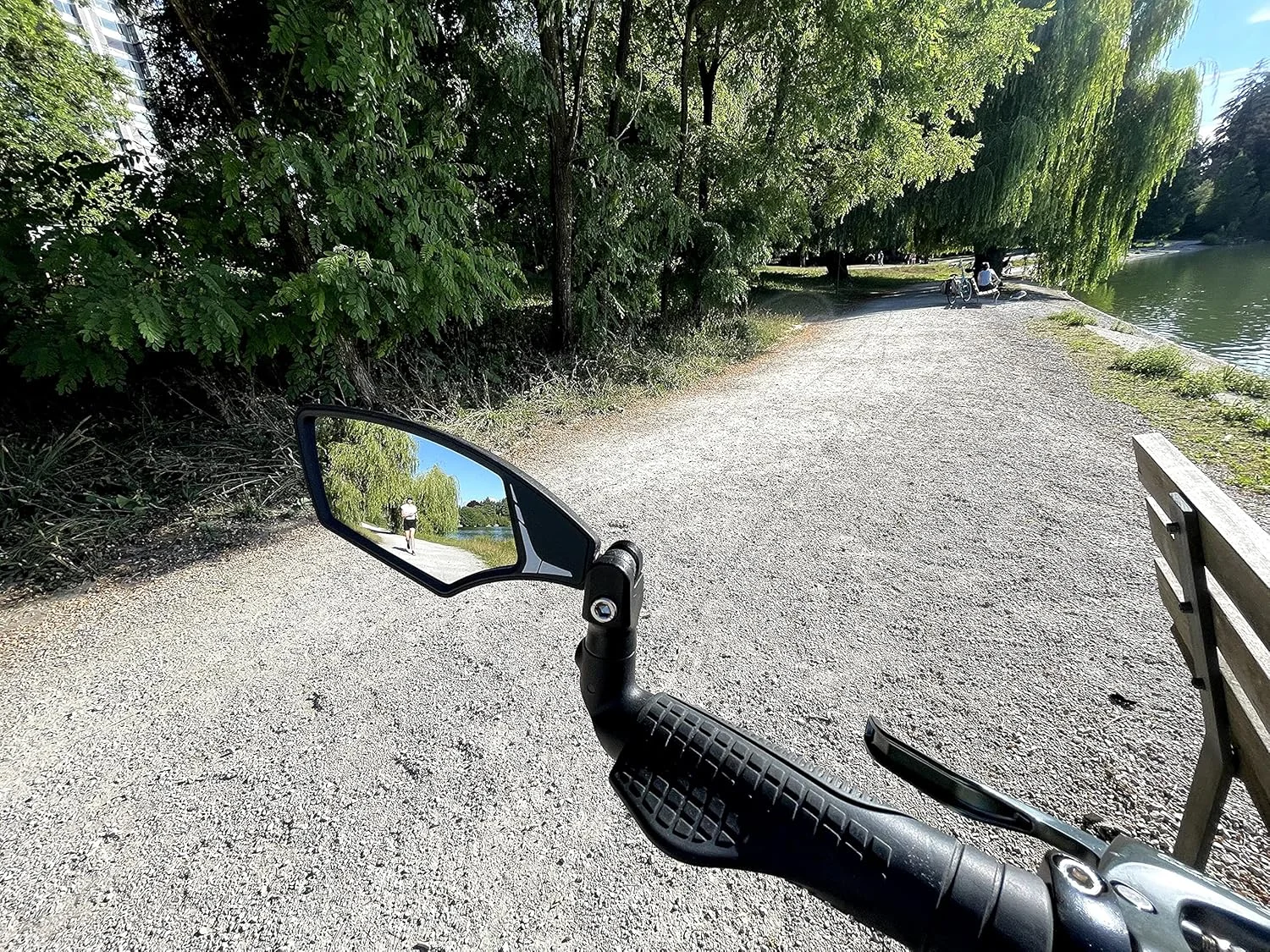 آینه دوچرخه Hafny مدل HF-M900LS-FR08 (سمت چپ، شیشه نقره ای)