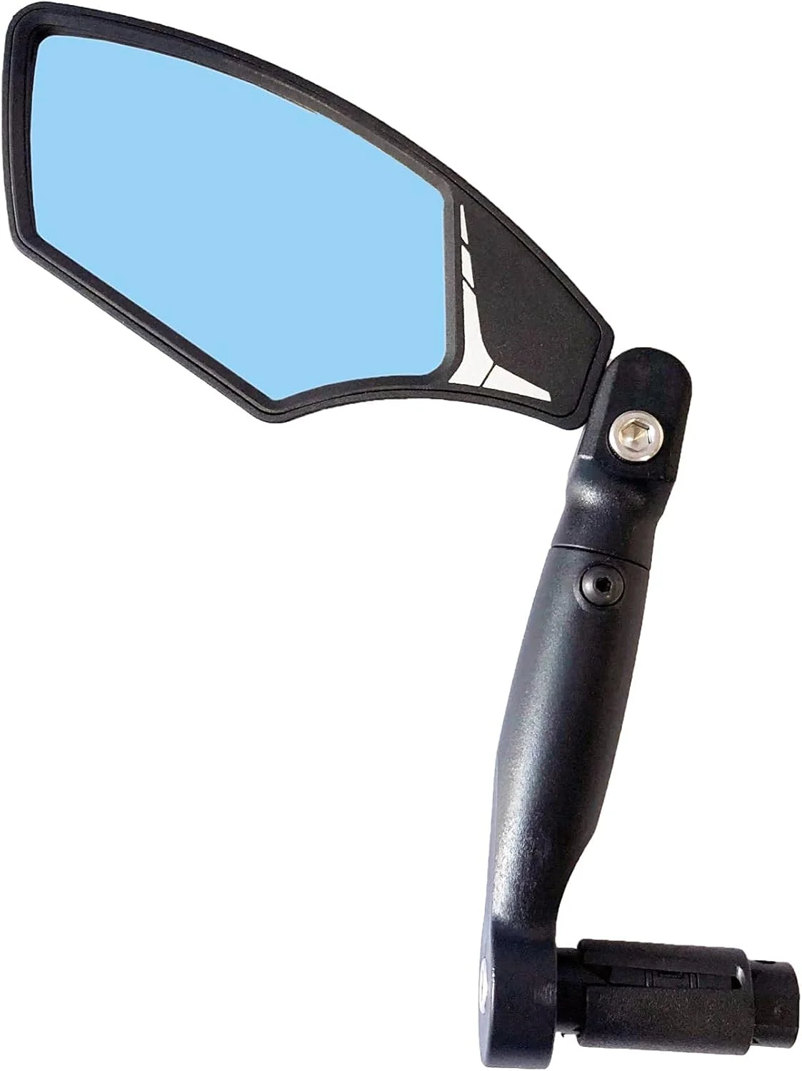 آینه دوچرخه Hafny 2021 مدل جدید، لنز شیشه ای درجه خودرو HD، سطح بزرگ، ضد خرد شدن، قابل تنظیم چند زاویه، آینه های دوچرخه برقی، HF-M900-FR05 (HF-M900LB-FR05 (چپ، شیشه آبی))