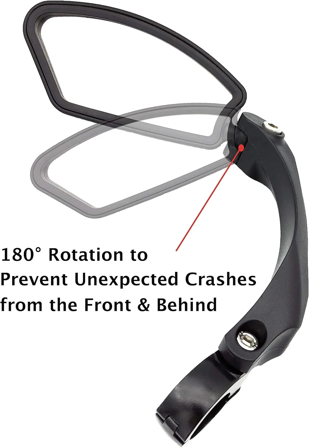 آینه عقب دوچرخه Hafny Cyber مدل HF-MR080 (سمت چپ، مشکی)