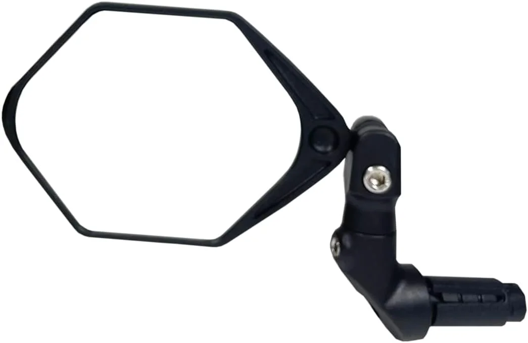 آینه دوچرخه برقی جدید Hafny 2023 مدل Bar End، آینه فرمان دوچرخه با سطح بزرگ، آینه دوچرخه شیشه ای درجه خودرو HD، آینه دوچرخه سواری ایمن مقاوم در برابر انفجار (HF-M904-FR08) (شیشه نقره ای)