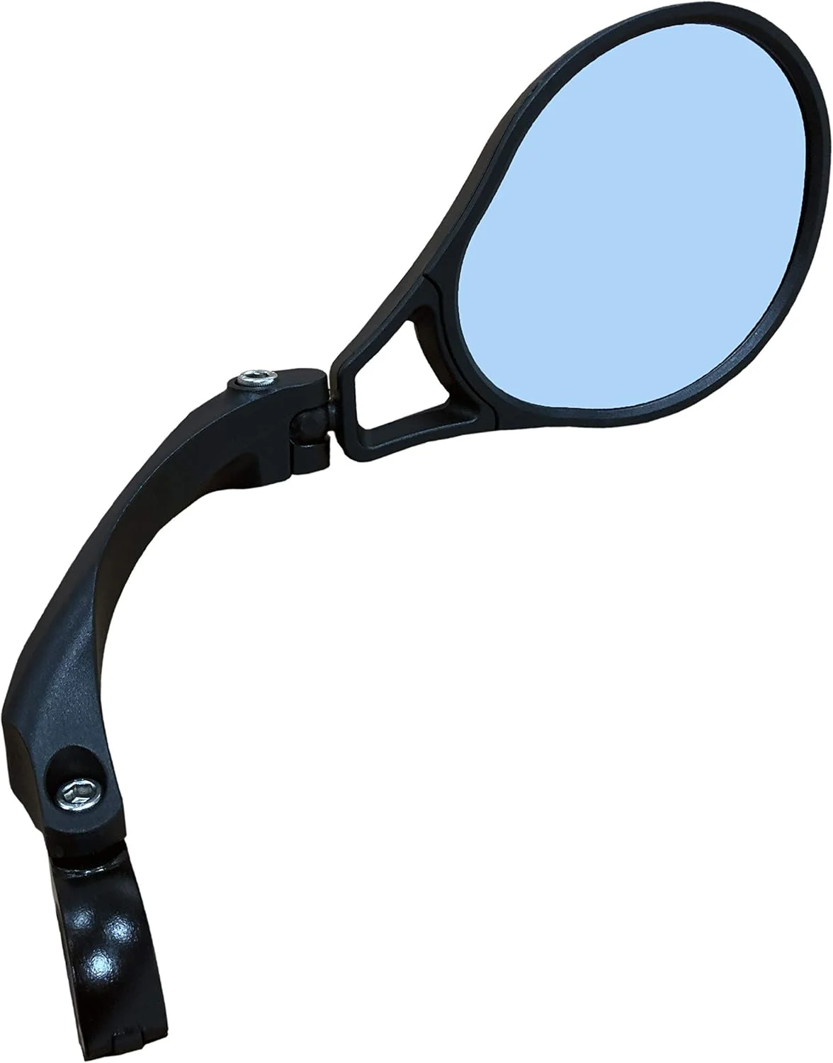 آینه دوچرخه برقی تایید شده Hafny E13، آینه فرمان دوچرخه با سطح بزرگ، آینه دوچرخه شیشه ای درجه خودرو HD، آینه دوچرخه سواری ایمن مقاوم در برابر انفجار (HF-M901RB-FR01) (آبی راست)