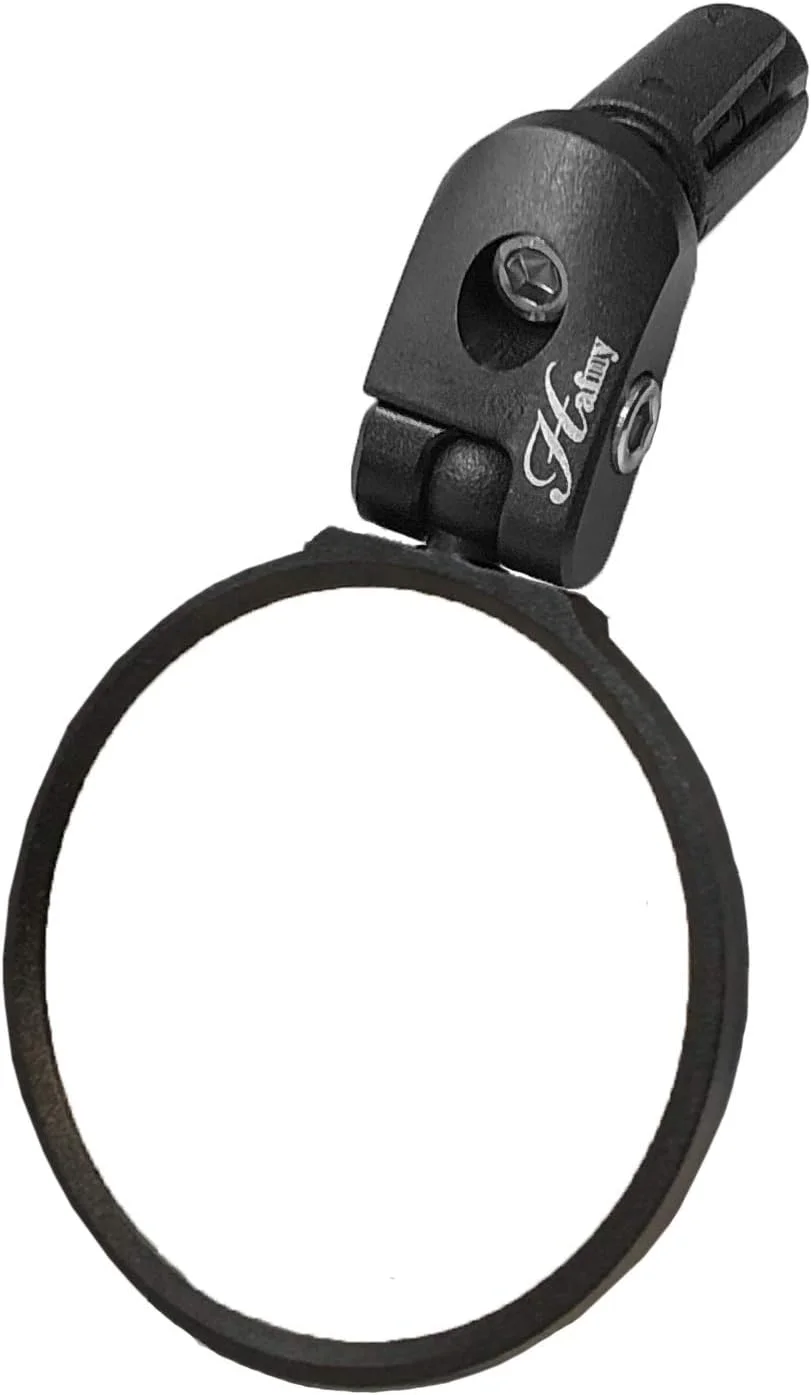 آینه دوچرخه HAFNY نصب شونده در انتهای فرمان، آینه شیشه ای HD (نقره ای، 68 میلی متر)