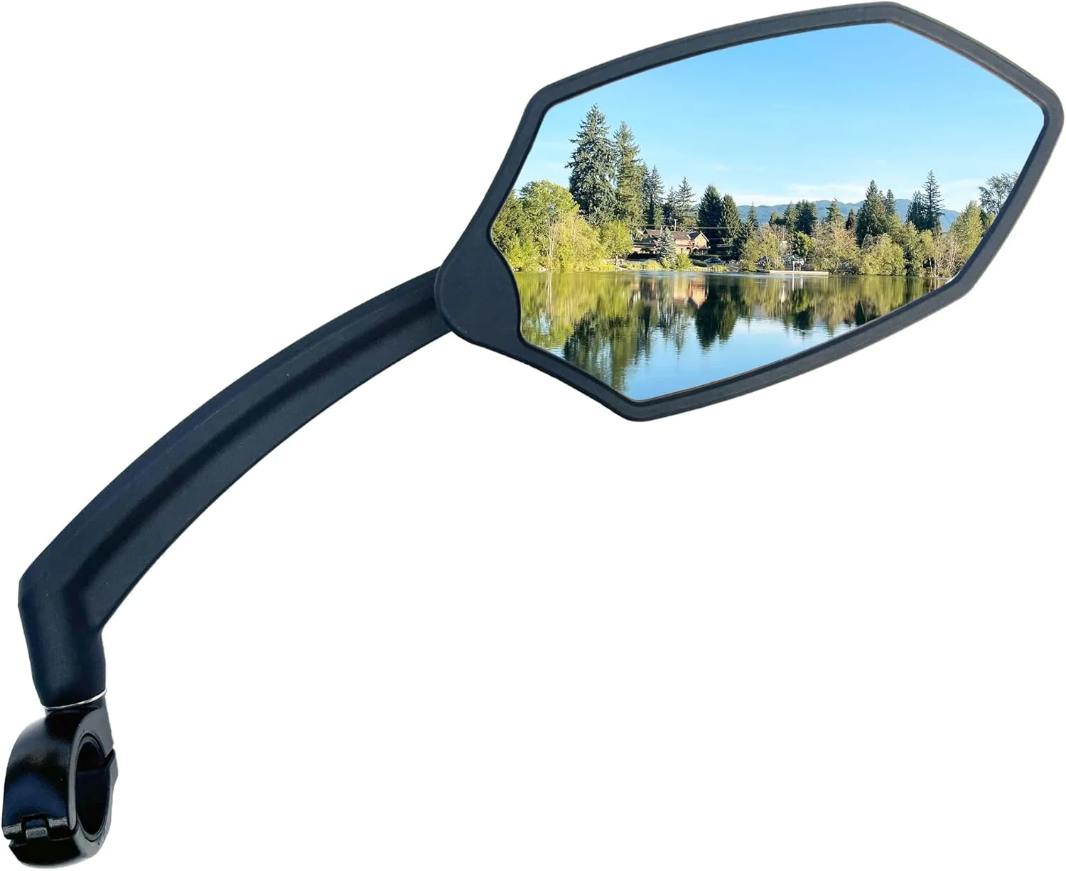 آینه دوچرخه فرمان هافنی مدل 2024، بازوی بلند، لنز شیشه ای HD، آینه عقب ایمن قابل تنظیم و چرخان، مقاوم در برابر ضربه، HF-M6002-FR053 (ضد تابش نور آبی سمت راست)