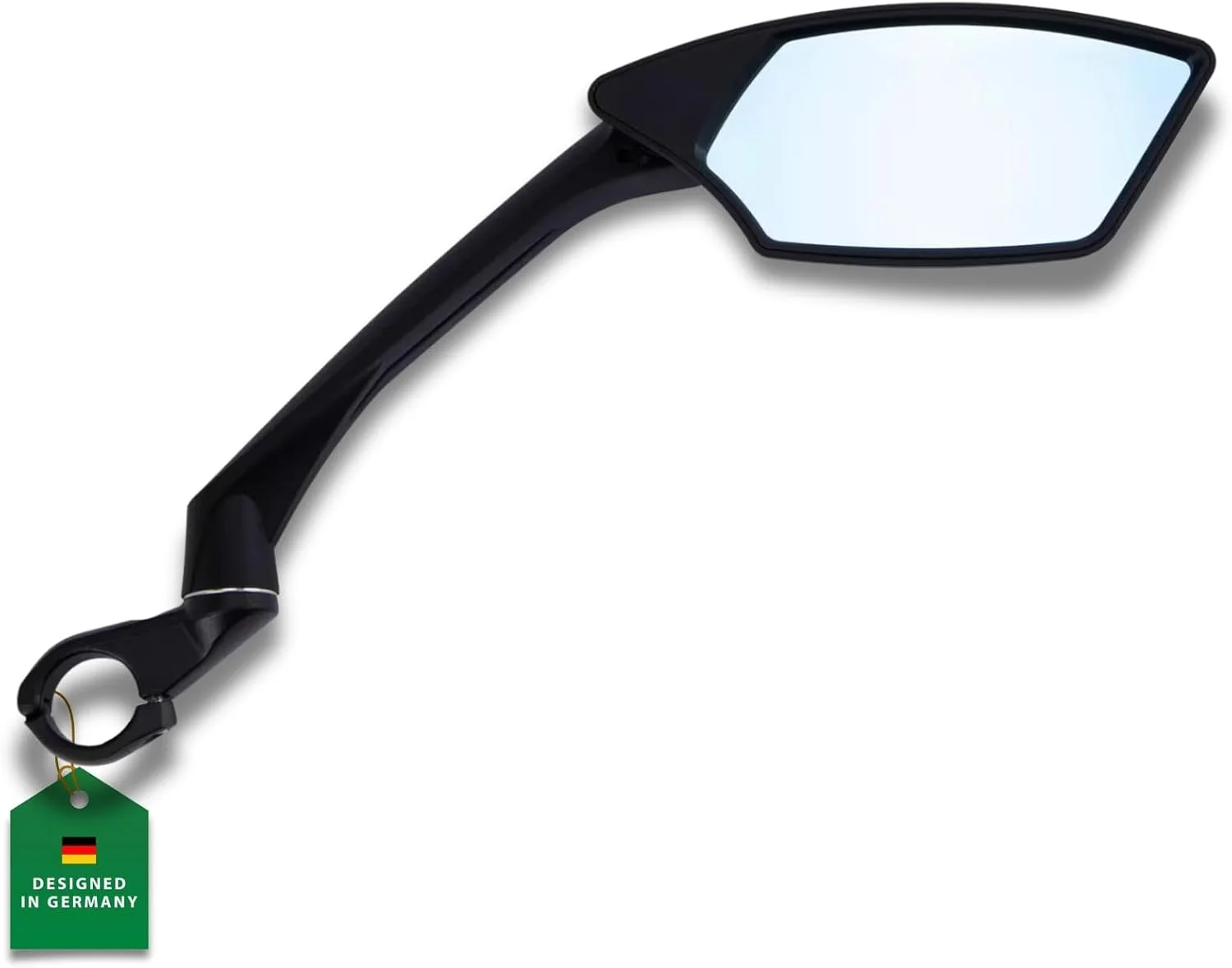 آینه دید عقب قابل تنظیم پلاستیکی ضد تابش نور مشکی CONTEC E-View Deluxe با لنز خیره کننده برای فرمان 22.2 میلی متری زاویه دید گسترده دوچرخه الکترونیکی