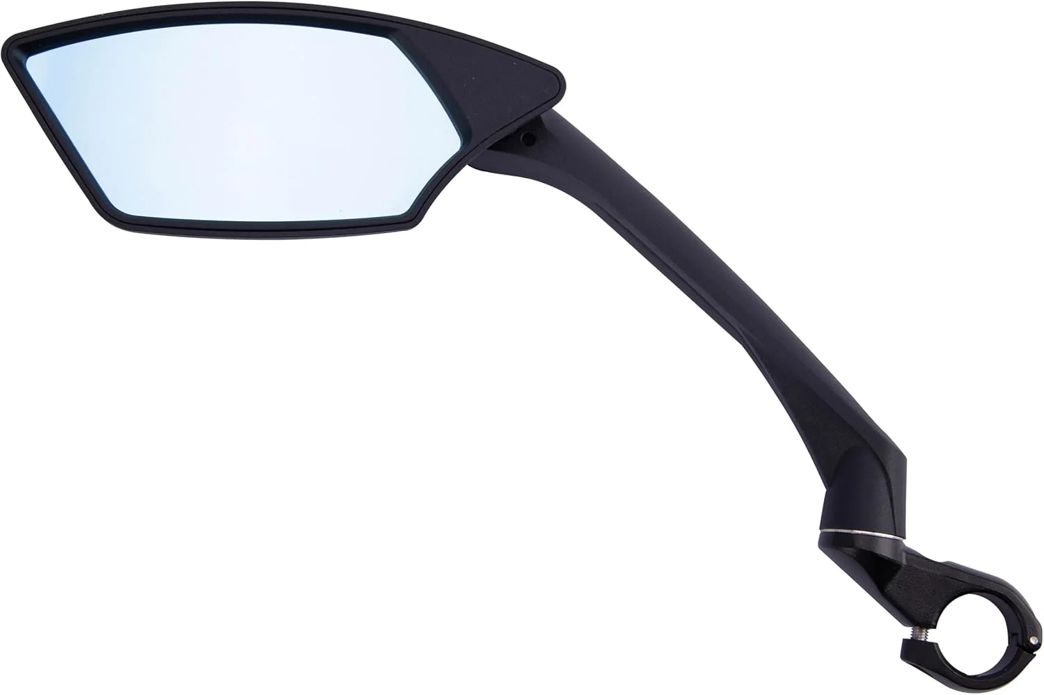 آینه دوچرخه کانکت مدل E-View Deluxe، مشکی، ضد انعکاس نور، پلاستیکی، قابل تنظیم، لنز Dazz، مناسب فرمان 22.2 میلی‌متری، زاویه دید گسترده، مناسب دوچرخه‌های برقی، سمت چپ