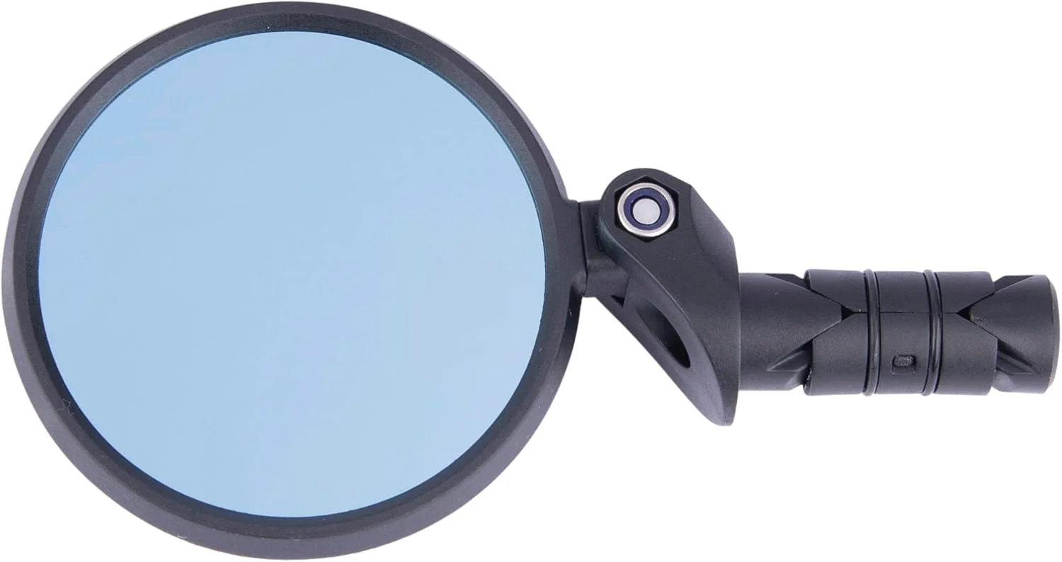 آینه عقب دوچرخه CONTEC E-View XS، فریم نایلونی با فایبرگلاس برای قطر فرمان 16 میلی متر، لنز Dazz برای انعکاس 75٪ کمتر، شیشه ایمنی، مشکی