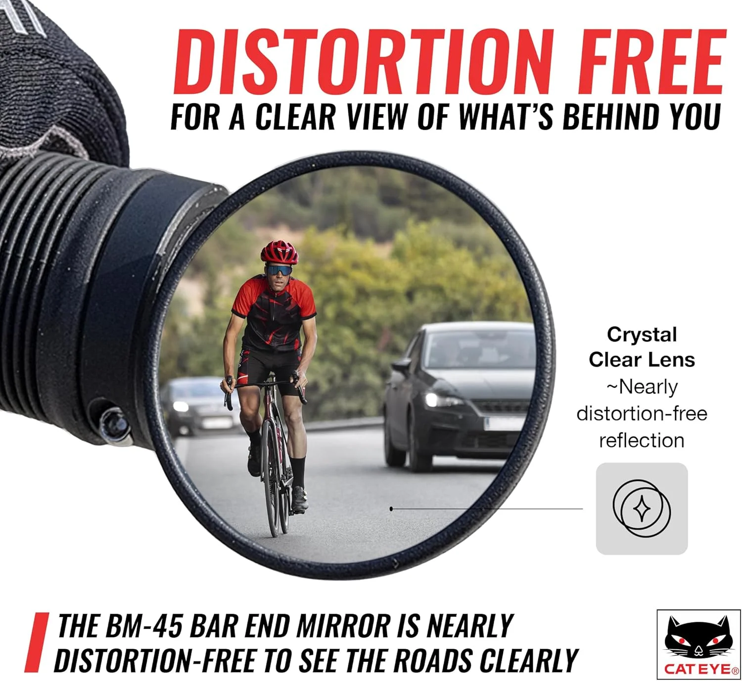 آینه دوچرخه انتهای فرمان CatEye BM-45، مشکی