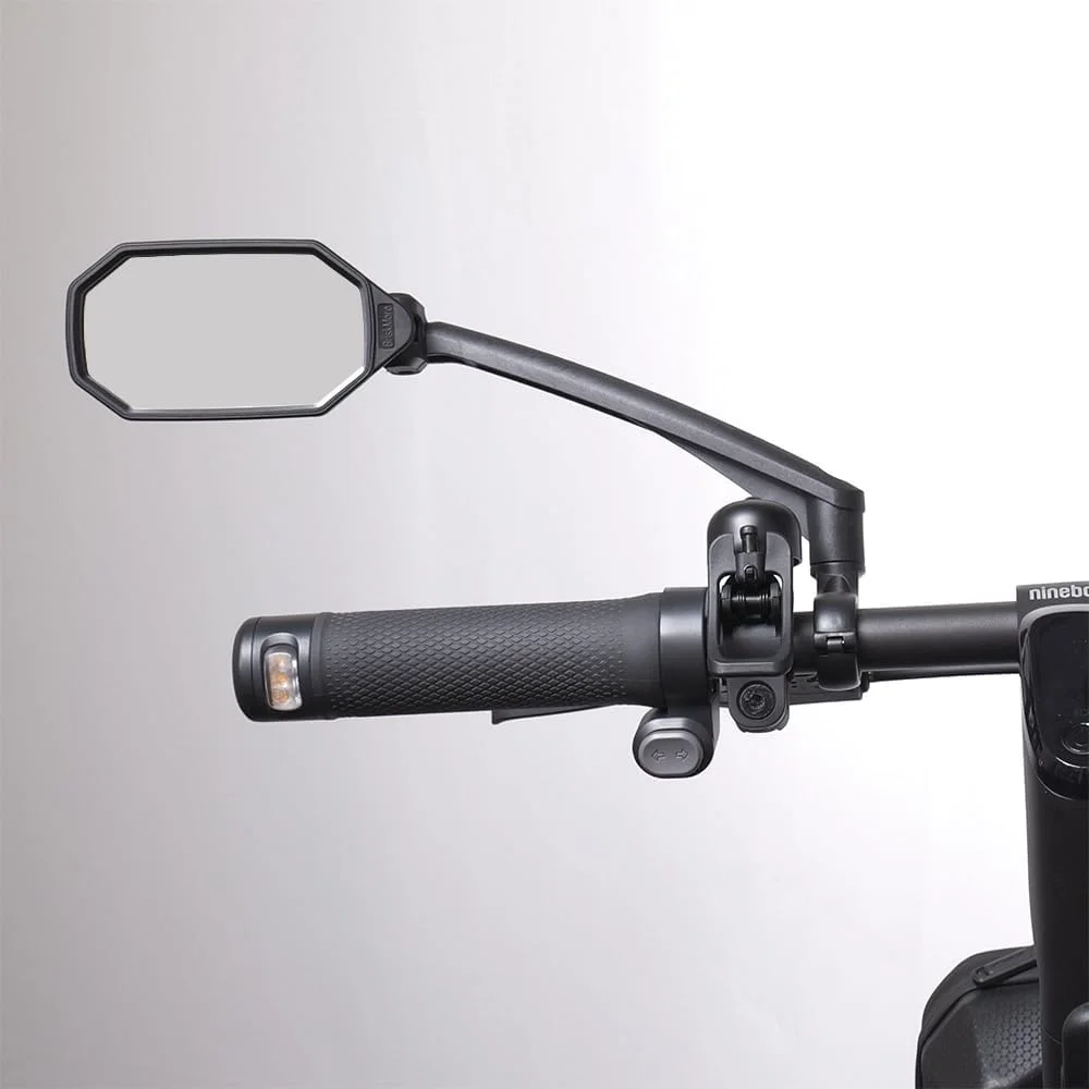 آینه فرمان دوچرخه برای دوچرخه‌های کوهستانی، لنز شیشه ای محدب با کیفیت بالا برای اسکوتر، فرمان دوچرخه های الکتریکی، مقاوم در برابر خراش، دید عقب ایمن فقط برای سمت چپ BT-023L