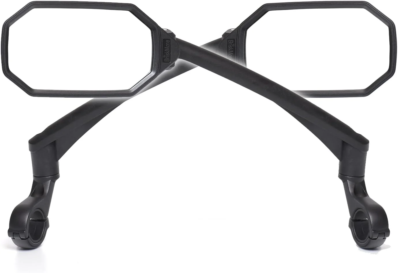 آینه فرمان دوچرخه برای دوچرخه‌های کوهستانی، 1 جفت، لنز شیشه‌ای محدب با کیفیت بالا برای اسکوترها، فرمان دوچرخه‌های برقی، مقاوم در برابر خراش، دید عقب ایمن برای سمت چپ و راست BT-023