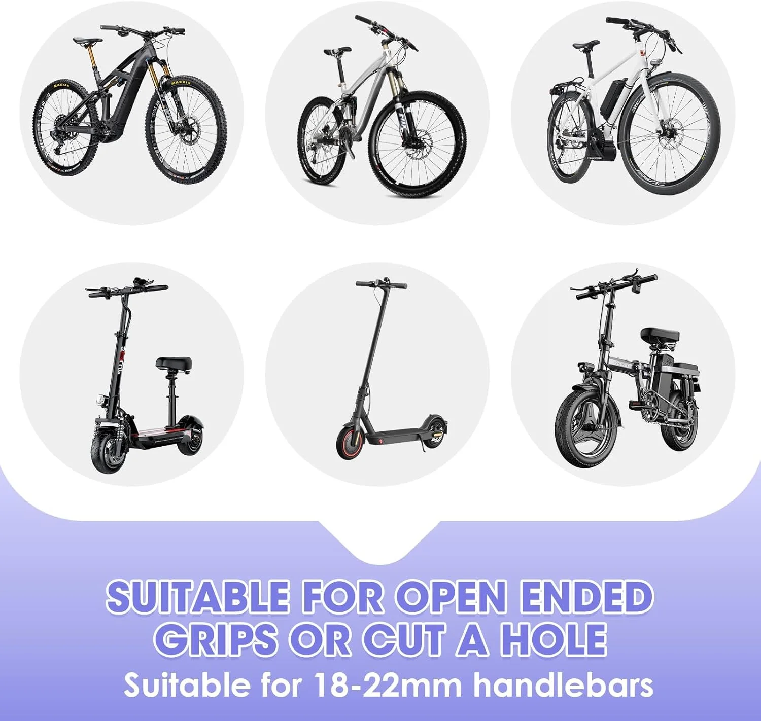 آینه دوچرخه 2 عددی، آینه های دید عقب دوچرخه با قابلیت چرخش 360 درجه، آینه نقطه کور قابل تنظیم شیشه HD زاویه باز محدب با دسته برای دوچرخه کوهستانی، جاده ای و دوچرخه سواری