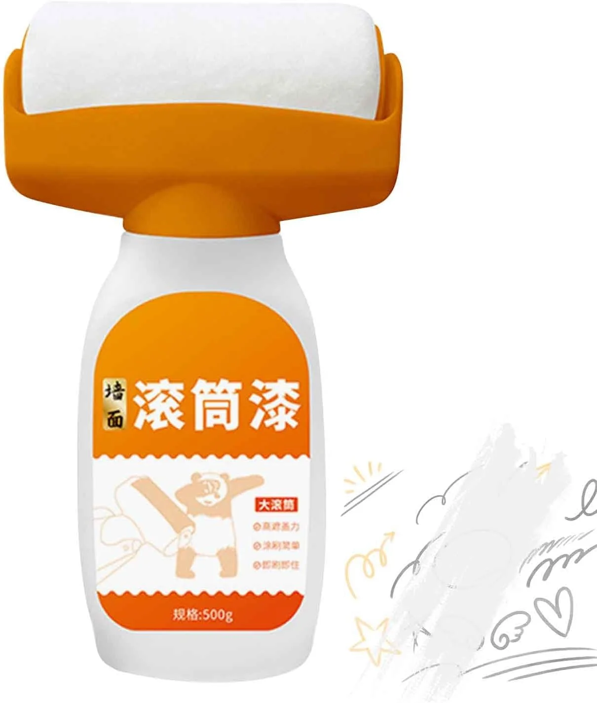 غلطک رنگ آمیزی و تعمیر دیوار، برس رنگ قابل حمل خانگی برای حمام، آشپزخانه، اتاق نشیمن، سرویس بهداشتی، اتاق خواب