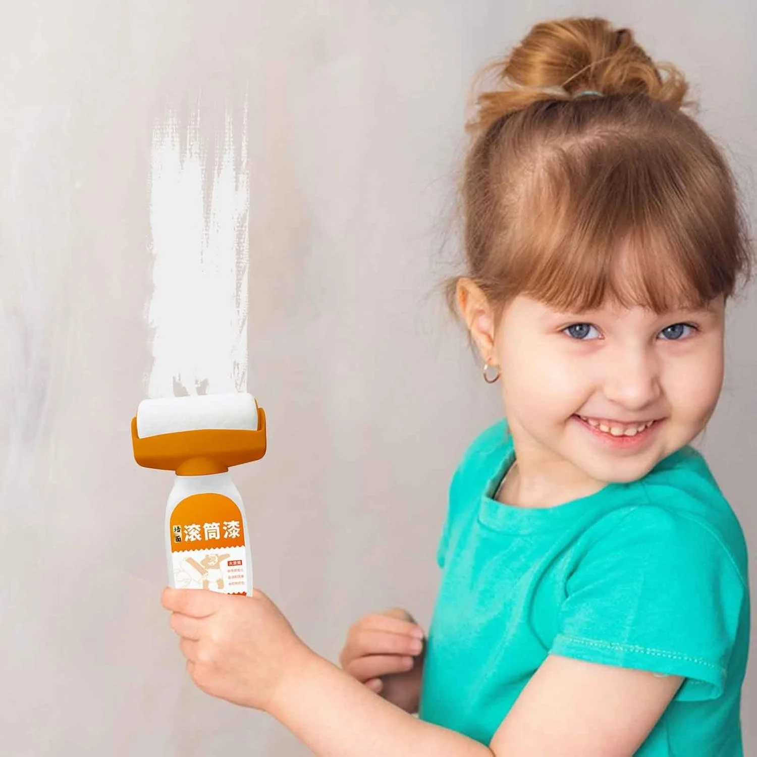 غلطک رنگ آمیزی و تعمیر دیوار، برس رنگ قابل حمل خانگی برای حمام، آشپزخانه، اتاق نشیمن، سرویس بهداشتی، اتاق خواب