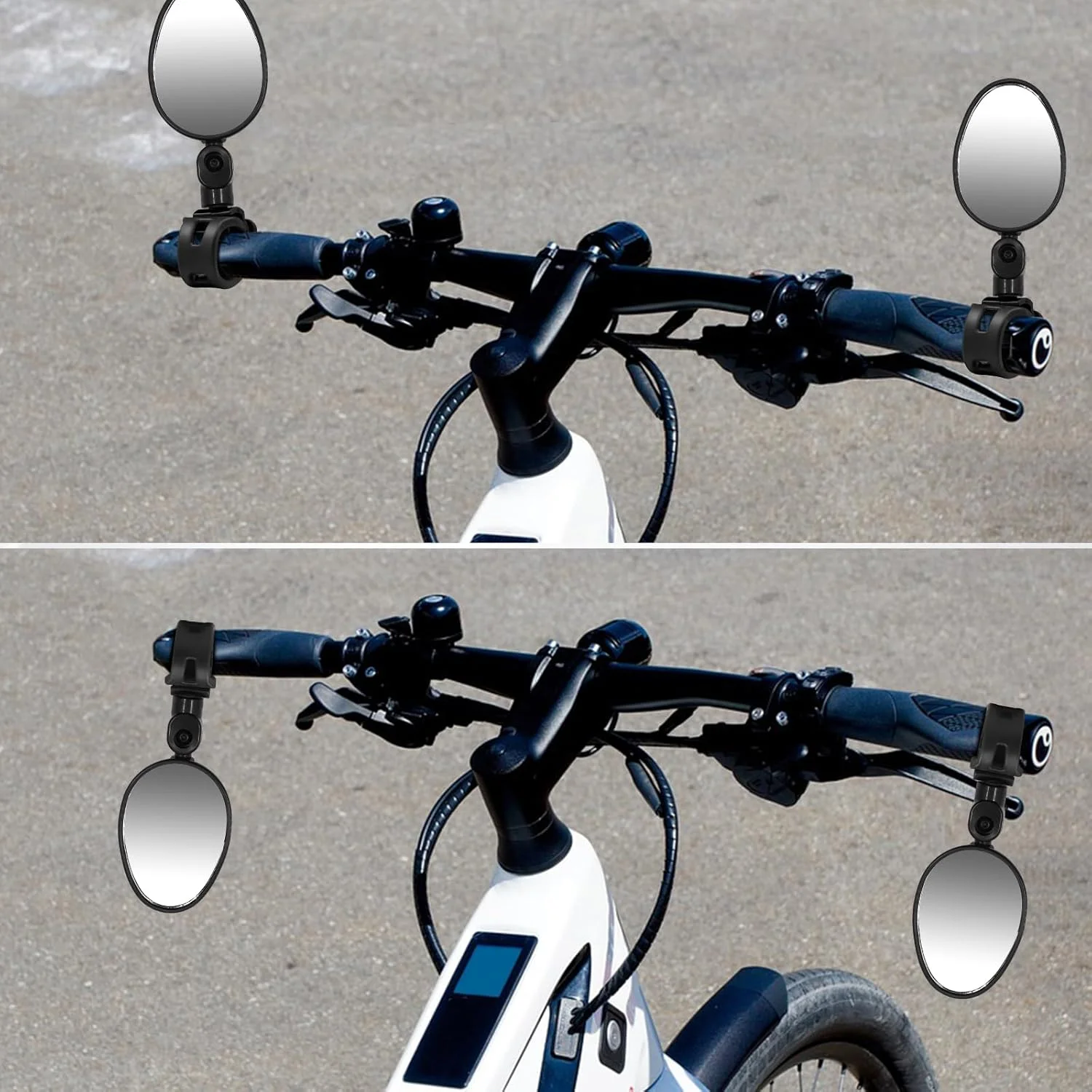 آینه دوچرخه، آینه های ایمن دید عقب دوچرخه سواری، آینه دوچرخه زاویه باز، آینه محدب شیشه ای بیضی شکل برای اکثر دوچرخه های کوهستانی و جاده ای 2 عدد آینه دوچرخه، آینه های ایمن دید عقب دوچرخه سواری، آینه دوچرخه زاویه باز، آینه محدب شیشه ای بیضی شکل برای اکثر دوچرخه های کوهستانی و جاده ای 2 عدد