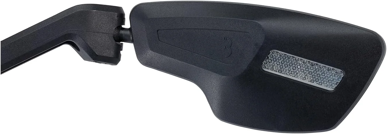 آینه دوچرخه بی بی بی سایکلینگ CityView برای دوچرخه های الکترونیکی، سمت چپ - مناسب برای فرمان با قطر 19-26 میلی متر - پوشش ضد تابش نور - آینه عقب دوچرخه - مشکی - BBM-05