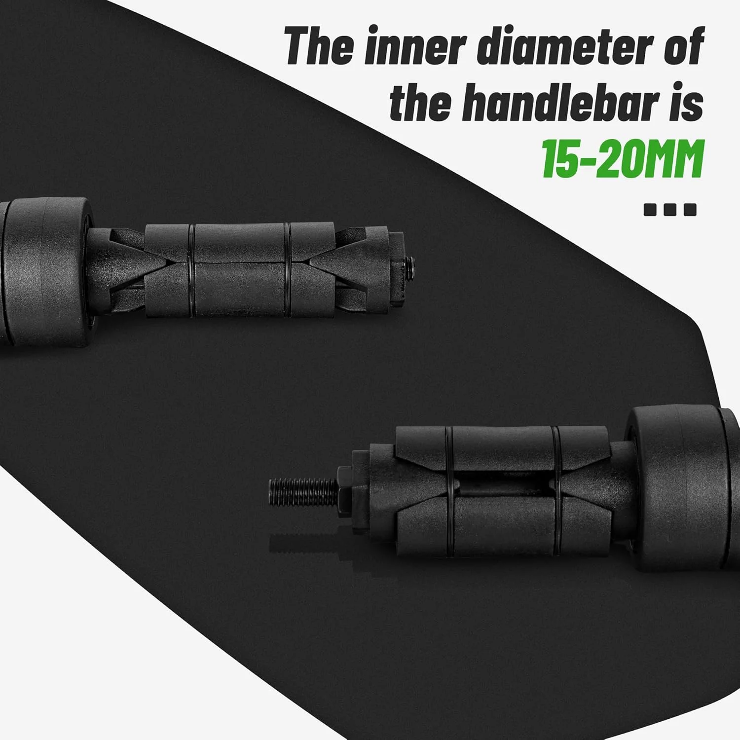 آینه دوچرخه AiQInu، آینه دوچرخه بازتابنده شیشه ای HD برای فرمان، 15-20 میلی متر، آینه دید عقب دوچرخه با قابلیت چرخش 360 درجه برای دوچرخه و دوچرخه کوهستانی